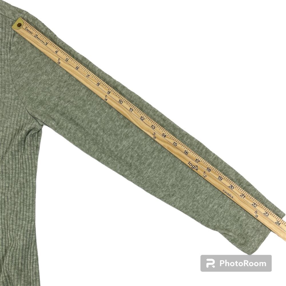 Nwt MICHAEL TYLER Green Long Sleeve Button Sweater Top Blouse Soft New Sz Ps - Picture 7 of 10